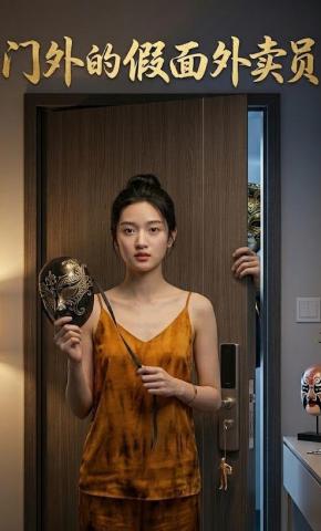 短剧《门外的假面外卖员》海报