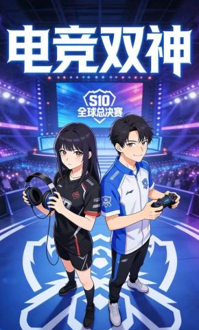 短剧《电竞双神》海报