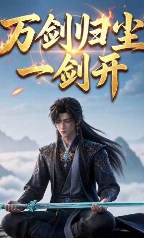 短剧《万剑归尘一剑开》海报