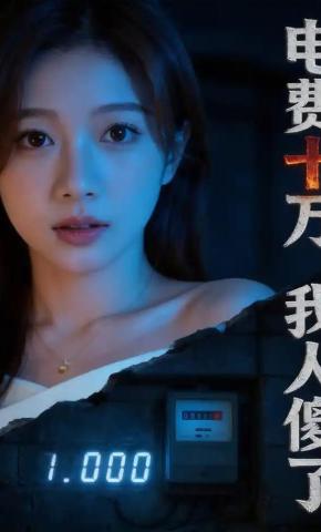 短剧《电费十万，我人傻了》海报
