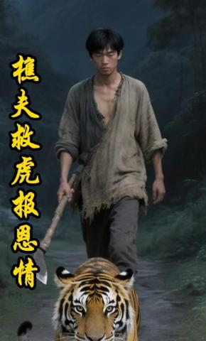 短剧《樵夫救虎报恩情》海报