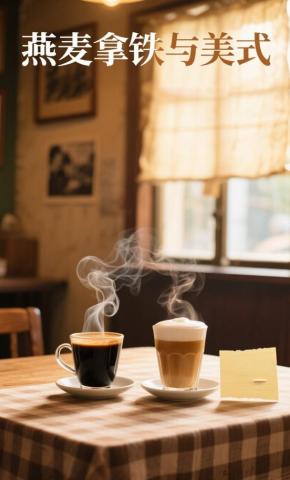 短剧《燕麦拿铁与美式》海报