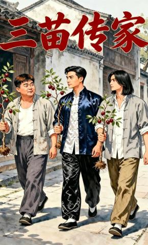 短剧《三苗传家》海报