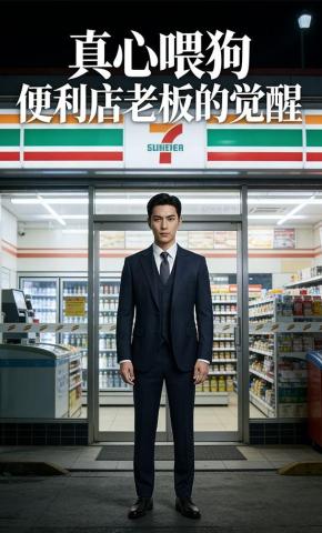 短剧《真心喂狗：便利店老板的觉醒》海报