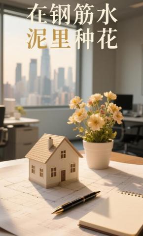 短剧《在钢筋水泥里种花》海报