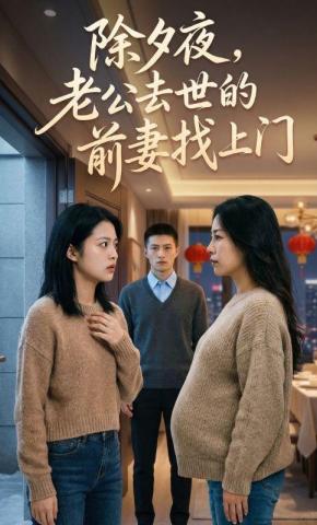 短剧《除夕夜，老公去世的前妻找上门》海报