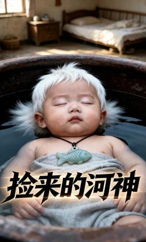 短剧《捡来的河神》海报