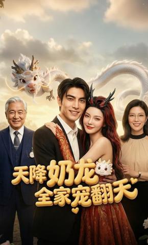 短剧《天降奶龙全家宠翻天》海报