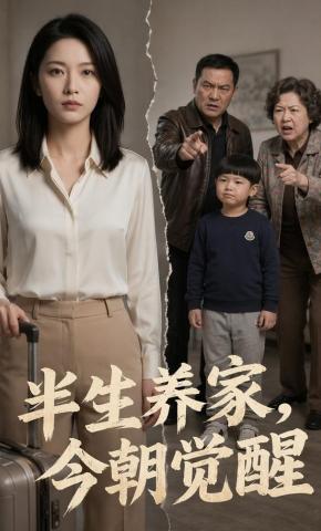 短剧《半生养家，今朝觉醒》海报