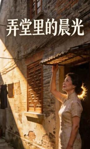 短剧《弄堂里的晨光》海报