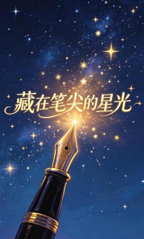 短剧《藏在笔尖的星光》海报