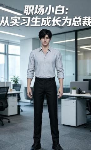 短剧《职场小白：从实习生成长为总裁》海报