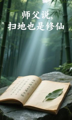 短剧《师父说，扫地也是修仙》海报