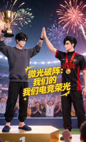 短剧《微光破阵：我们的电竞荣光》海报