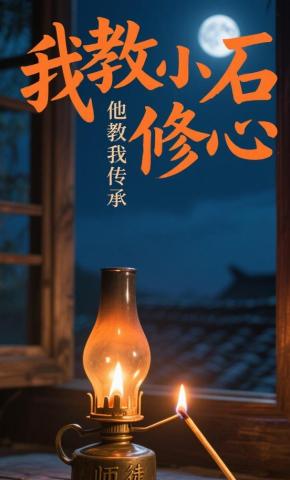 短剧《我教小石修心，他教我传承》海报