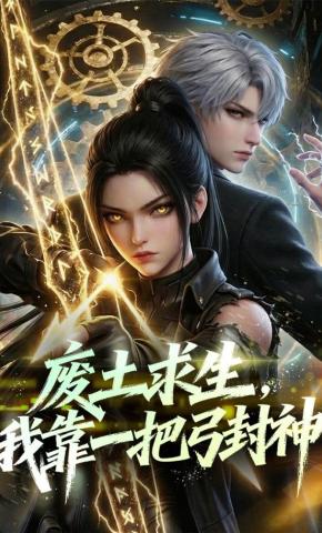 短剧《废土求生，我靠一把弓封神》海报