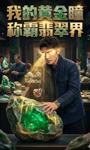 短剧《我的黄金瞳称霸翡翠界》海报