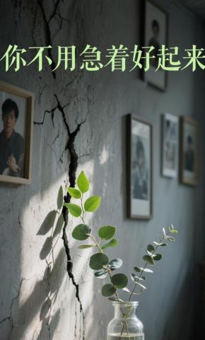 短剧《你不用急着好起来》海报