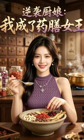 短剧《逆袭厨娘：我成了药膳女王》海报