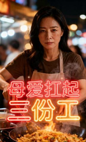 短剧《母爱扛起三份工》海报