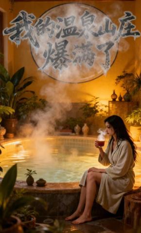 短剧《我的温泉山庄爆满了》海报