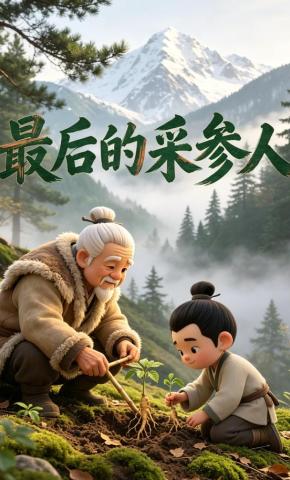 短剧《最后的采参人》海报