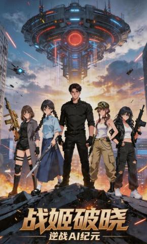 短剧《战姬破晓：逆战AI纪元》海报