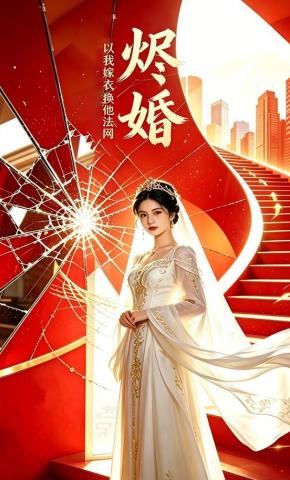 短剧《烬婚：以我嫁衣，换他法网》海报