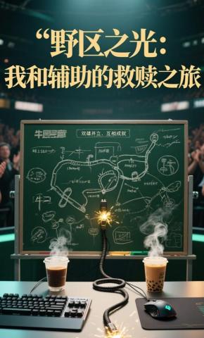 短剧《野区之光我和辅助的救赎之旅》海报