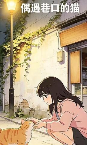短剧《偶遇巷口的猫》海报