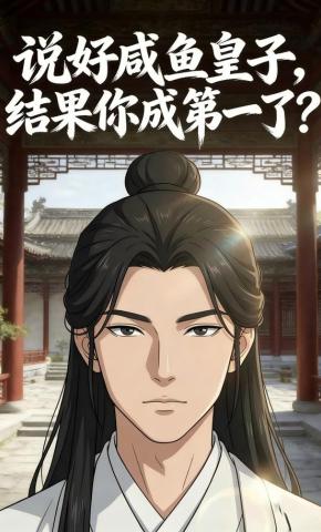 短剧《说好咸鱼皇子，结果你成第一了？》海报