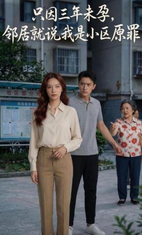 短剧《只因三年未孕，邻居就说我是小区原罪》海报
