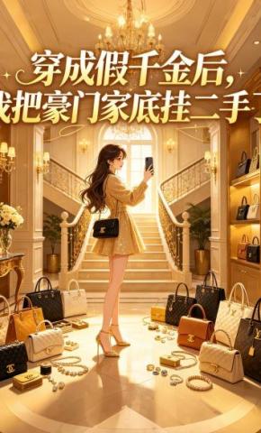 短剧《穿成假千金后，我把豪门家底挂二手了》海报