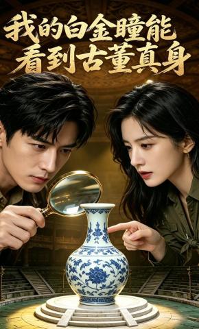 短剧《我的白金瞳能看到古董真身》海报