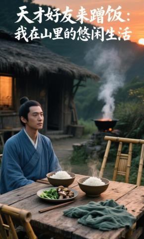 短剧《天才好友来蹭饭：我在山里的悠闲生活》海报