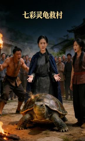 短剧《七彩灵龟救村》海报