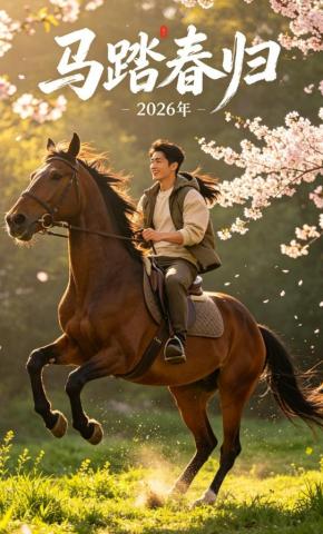 短剧《马踏春归》海报