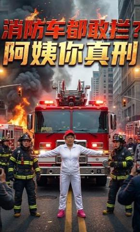 短剧《消防车都敢拦？阿姨你真刑》海报