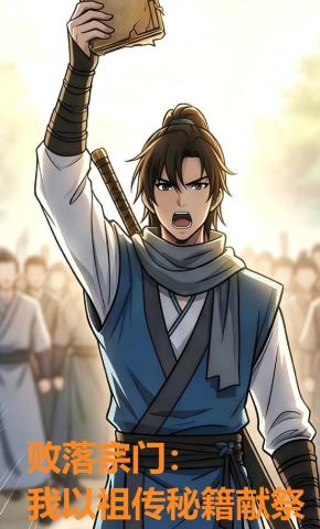 短剧《败落宗门：我以祖传秘籍献祭》海报