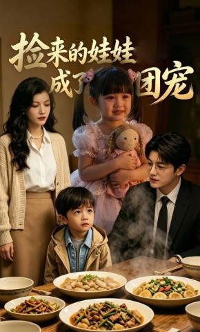 短剧《捡来的娃娃成了团宠》海报