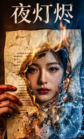 短剧《夜灯烬》海报