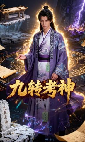 短剧《九转考神》海报