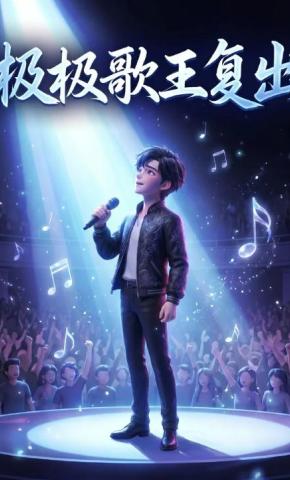短剧《极极歌王复出》海报