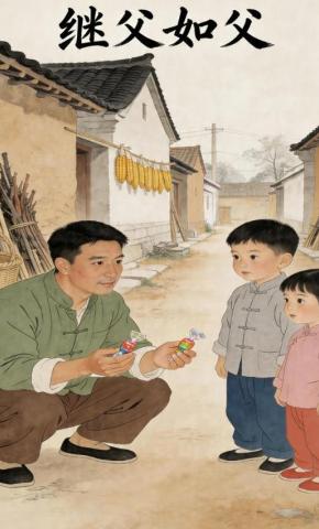 短剧《继父如父》海报