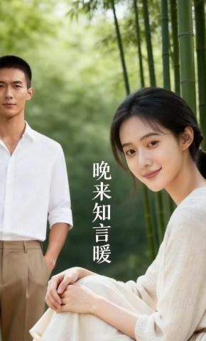 短剧《晚来知言暖》海报