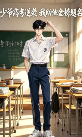 短剧《少爷高考逆袭我助他金榜题名》海报