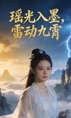 短剧《瑶光入墨，雷动九霄》海报