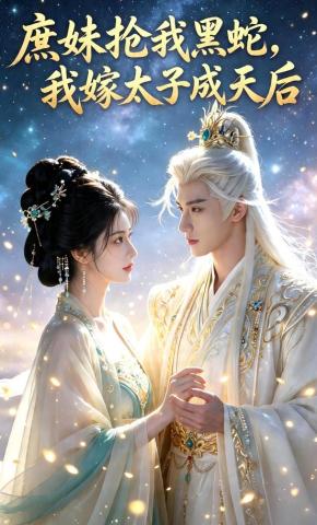 短剧《庶妹抢我黑蛇，我嫁太子成天后》海报