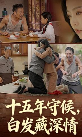 短剧《十五年守候，白发藏深情》海报