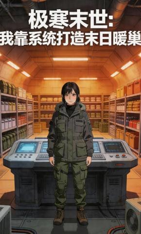 短剧《极寒末世：我靠系统打造末日暖巢》海报